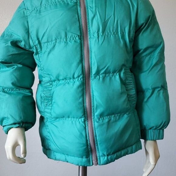 Cherokee Teal Winter Outdoor Puffer Jacket Coat Parka Kids Youth Extra SMALL 4/5 - Picture 4 of 12